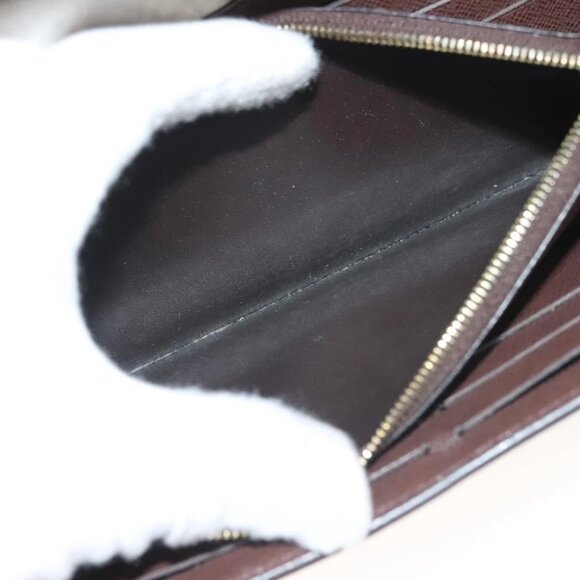 LOUIS VUITTON Damier Ebene Portofeuil Normandy Wallet Pink N61262 LV Auth 125844 - Picture 11 of 16
